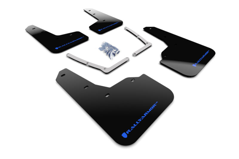 Rally Armor MF50-UR-BLK/BL 16-21 Honda Civic Si Coupe Black UR Mud Flap w/ Blue Logo
