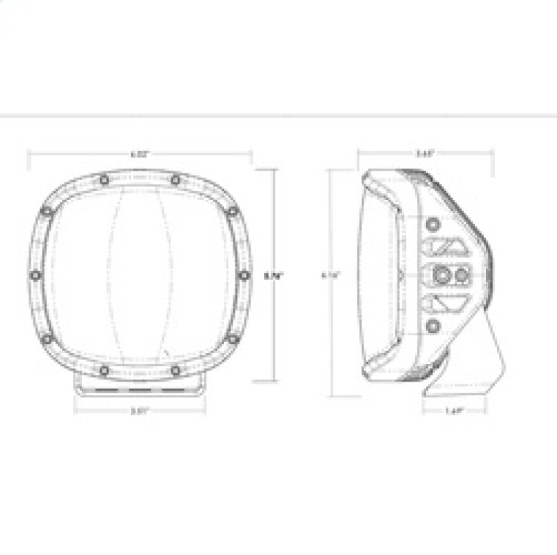 Rigid Industries 300514 Adapt XP w/ Amber PRO Lens
