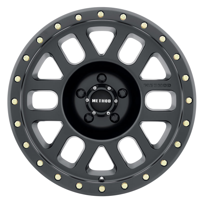 Method Wheels MR30978558500 Method MR309 Grid 17x8.5 0mm Offset 5x150 116.5mm CB Matte Black Wheel