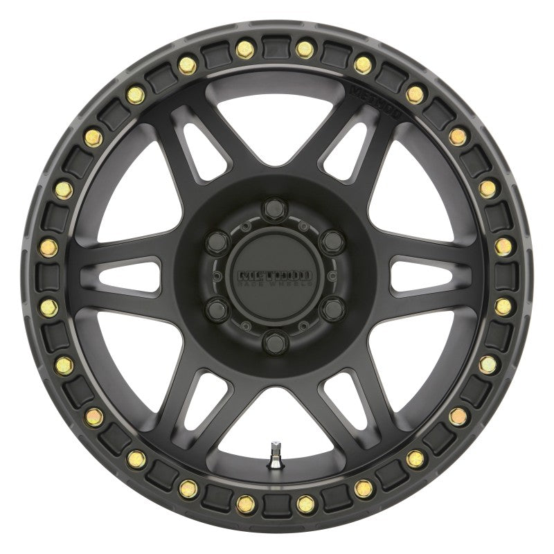 Method Wheels MR10679050544B Method MR106 Beadlock 17x9 -44mm Offset 5x5 71.5mm CB Matte Black w/BH-H24125 Wheel
