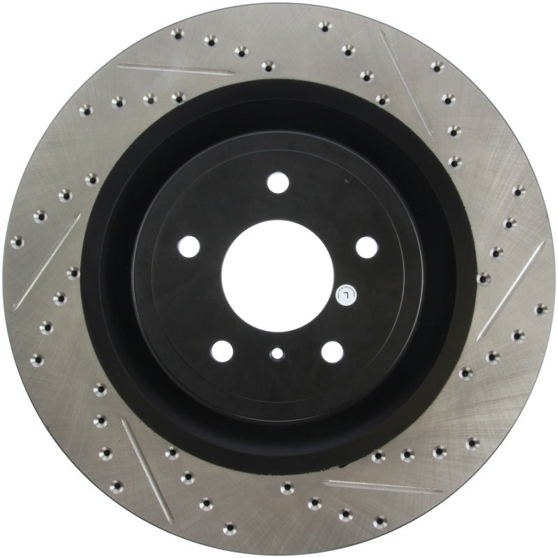 Stoptech 127.42100L StopTech Infiniti G37 / Nissan 370Z SportStop Slotted & Drilled Front Left Rotor