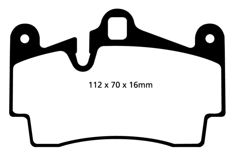 EBC DP31474C 04-07 Porsche Cayenne 3.2 Redstuff Rear Brake Pads