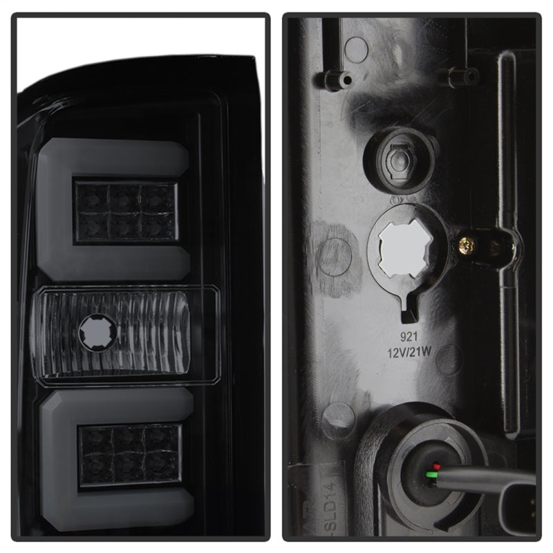 SPYDER 5083739 Spyder Chevy Silverado 16-17 Light Bar LED Tail Lights - Black Smoke ALT-YD-CS16-LED-BSM