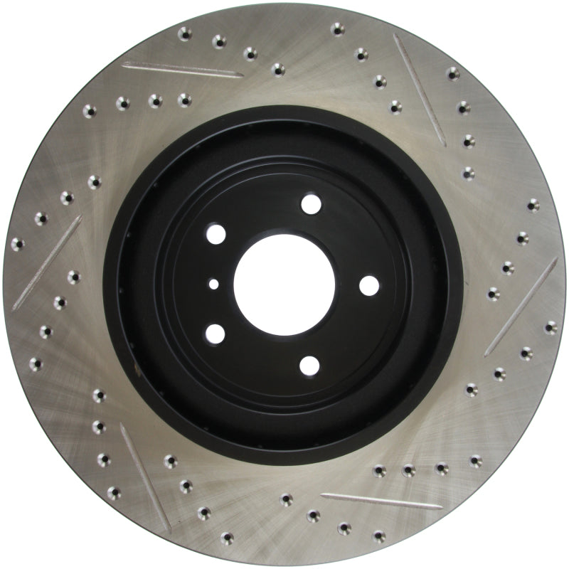 Stoptech 127.42100R StopTech Infiniti G37 / Nissan 370Z SportStop Slotted & Drilled Front Right Rotor
