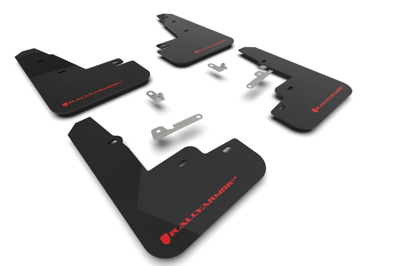 Rally Armor MF96-UR-BLK-RD 21-23 Ford Mustang Mach-E Black UR Mud Flap w/ Red Logo