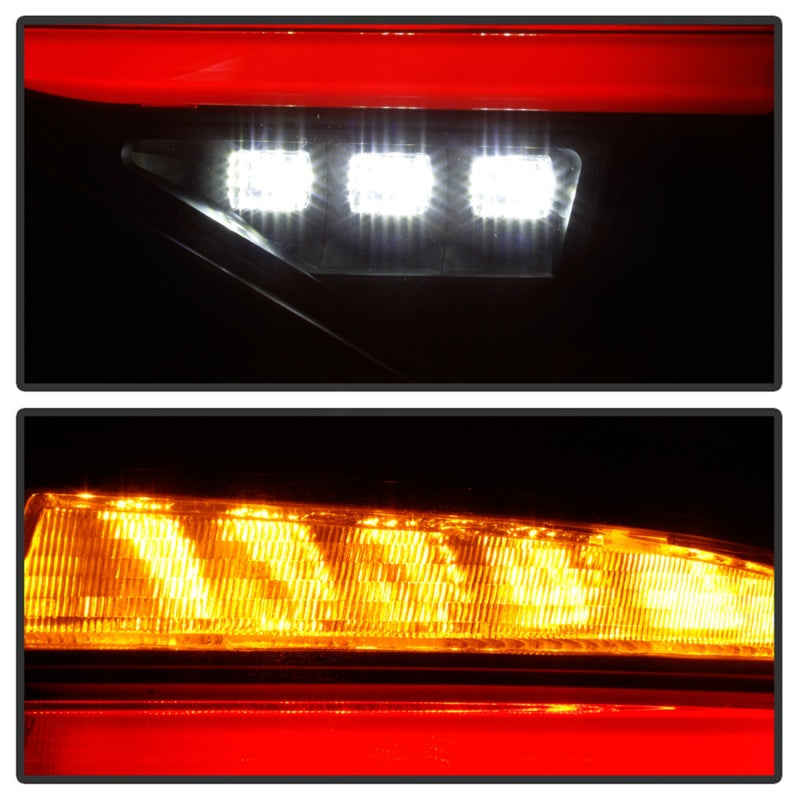SPYDER 5086747 Spyder 08-14 Subara Impreza WRX Hatchback LED Tail Lights Seq Signal Blk Smoke ALT-YD-SI085D-SEQ-BSM