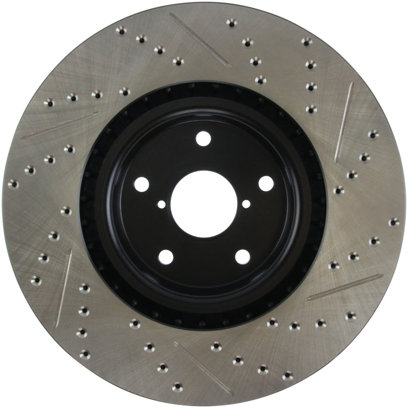 Stoptech 127.47022R StopTech 05-10 Subaru Impreza WRX/STi Slotted & Drilled Right Front Rotor