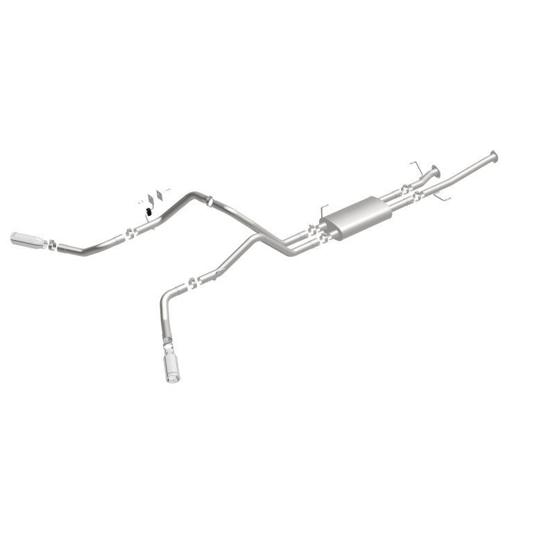 Magnaflow 19232 MagnaFlow Cat-Back 10-15 Toyota Tundra SC LB / CC SB 4.6L/5.7L V8 SS 2.5 Dual Split Rear 4in Tip