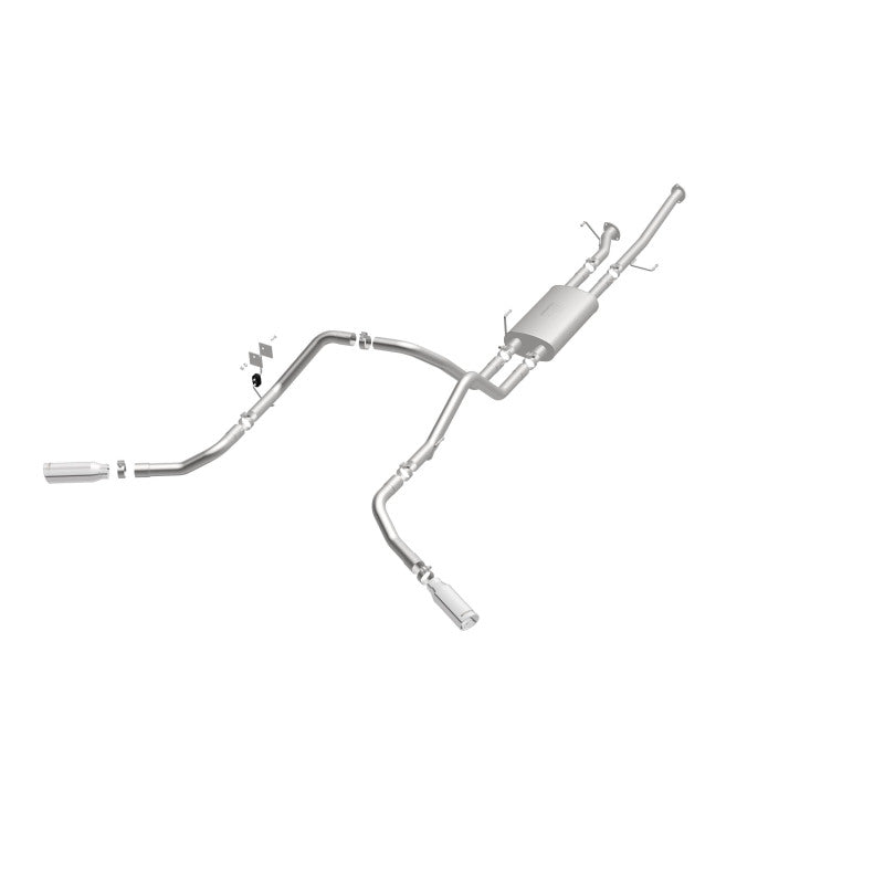 Magnaflow 19232 MagnaFlow Cat-Back 10-15 Toyota Tundra SC LB / CC SB 4.6L/5.7L V8 SS 2.5 Dual Split Rear 4in Tip