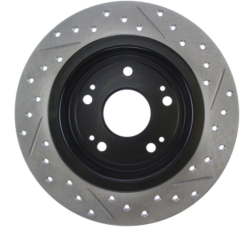 Stoptech 127.40068R StopTech 09-10 Acura TSX / 08-10 Honda Accord Coupe/05-10 Sedan Right Rear Slotted & Drilled Rotor