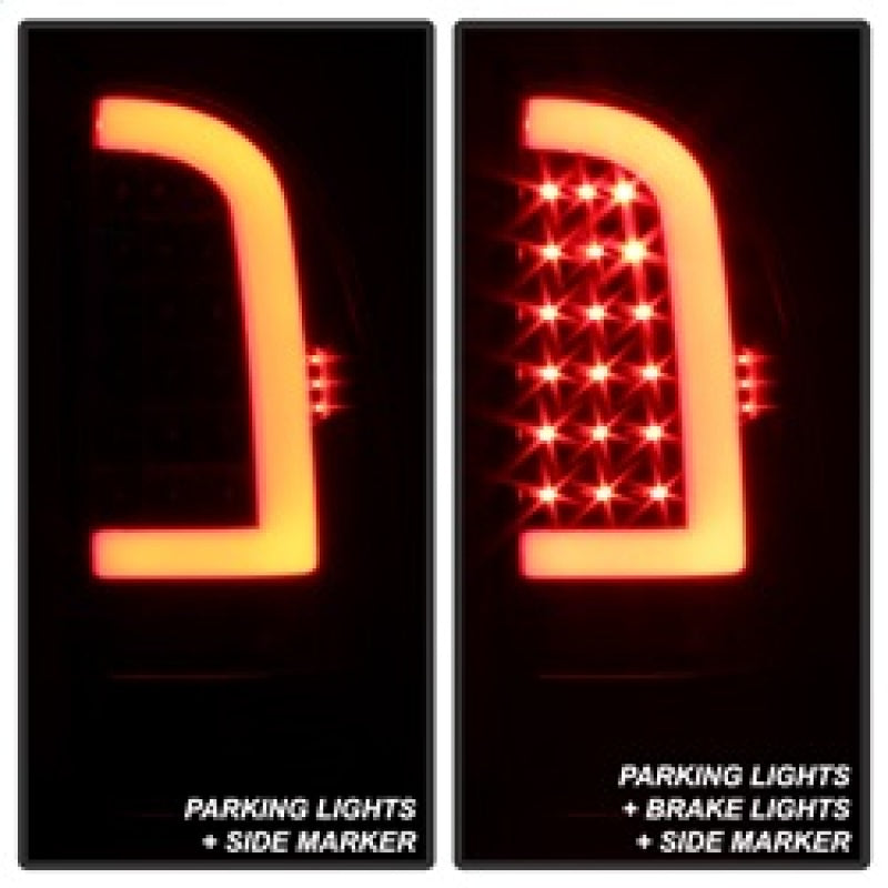 SPYDER 5082121 xTune Toyota Tacoma 05-15 Tail Lights - Light Bar LED - Black ALT-ON-TT05-LBLED-BK
