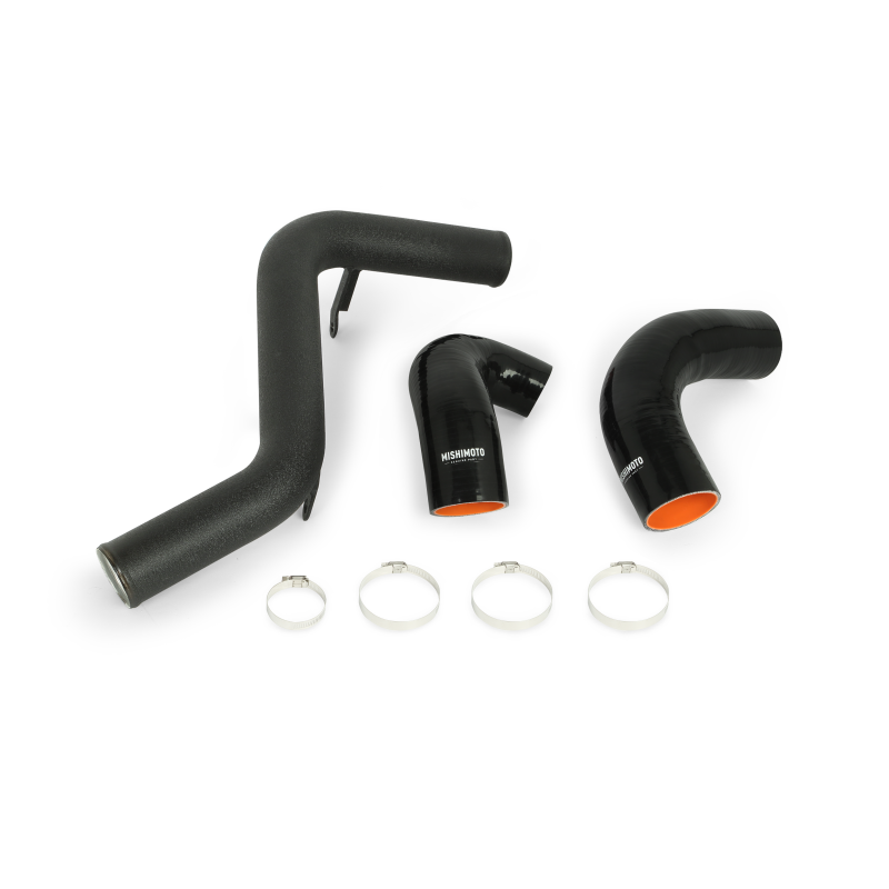 Mishimoto MMICP-FOST-13HWBK 2013+ Ford Focus ST Hot Side Intercooler Pipe Kit - Wrinkle Black