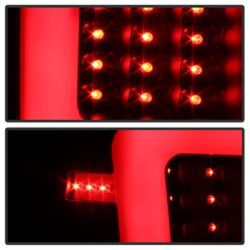 SPYDER 9038532 xTune 04-15 Nissan Titan Light Bar LED Tail Lights - Black (ALT-ON-NTI04-LBLED-BK)