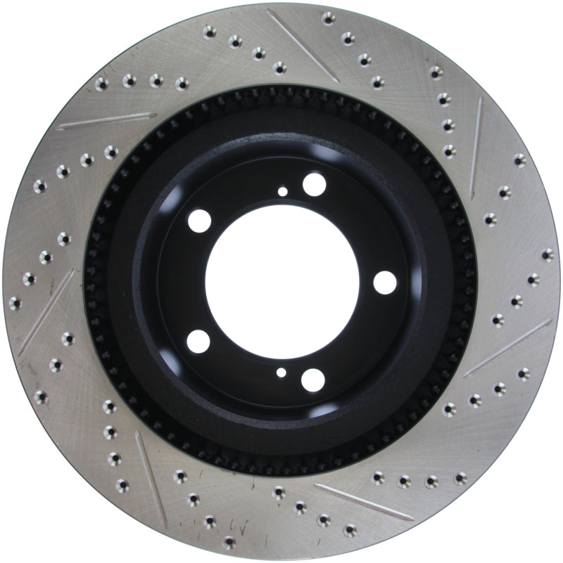Stoptech 127.44156R StopTech 07-09 Toyota Tundra / 08-09 Toyota Sequoia Front Right Slotted & Drilled Rotor
