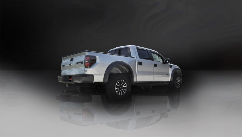 CORSA Performance 14387BLK Corsa 2011-2014 Ford F-150 Raptor 6.2L V8 Black Sport Cat-Back Exhaust