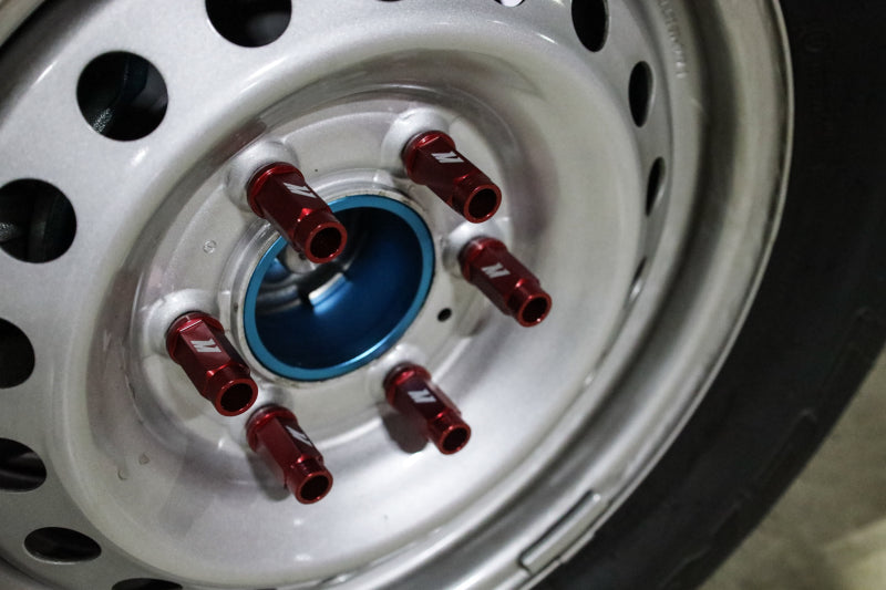 Mishimoto MMLG-15-27LRD Aluminum Locking Lug Nuts M12x1.5 27pc Set Red