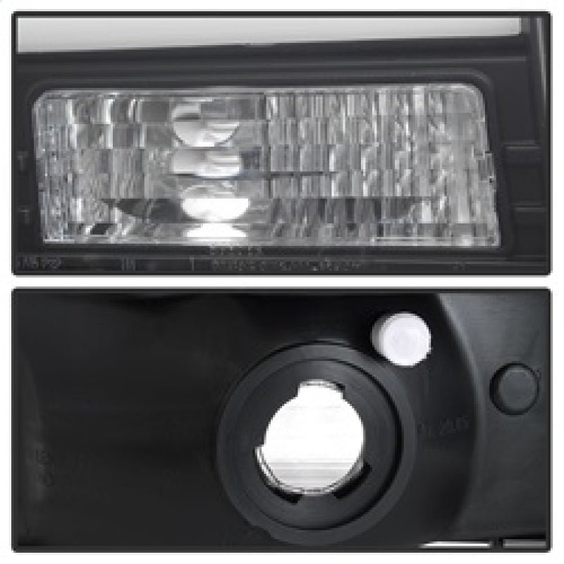 SPYDER 5084491 Spyder 99-04 Ford F250 Super Duty Projector Headlights - Light Bar - Black PRO-YD-FF25099V2-LB-BK