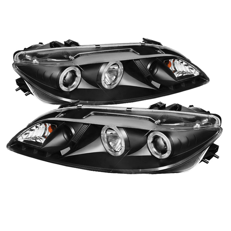 SPYDER 5042538 Spyder Mazda 6 03-05 With Fog Lights Projector Headlights LED Halo DRL Blk PRO-YD-M603-FOG-DRL-BK