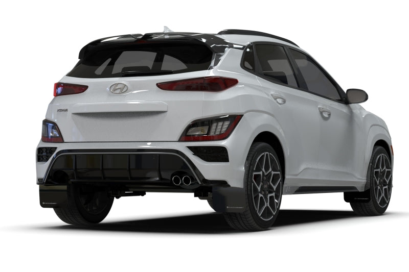 Rally Armor MF93-UR-BLK-RD 2022 Hyundai Kona N Line Black UR Mud Flap w/ Red Logo