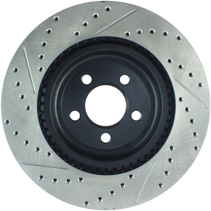 Stoptech 127.63061L StopTech 05-09 Chrysler 300 (5.7L V8 exc SRT-8) Front Left Slotted & Drilled Rotor