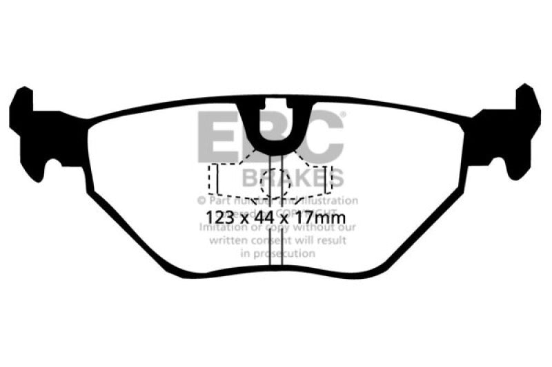 EBC DP4690R 87-91 BMW M3 2.3 (E30) Yellowstuff Rear Brake Pads