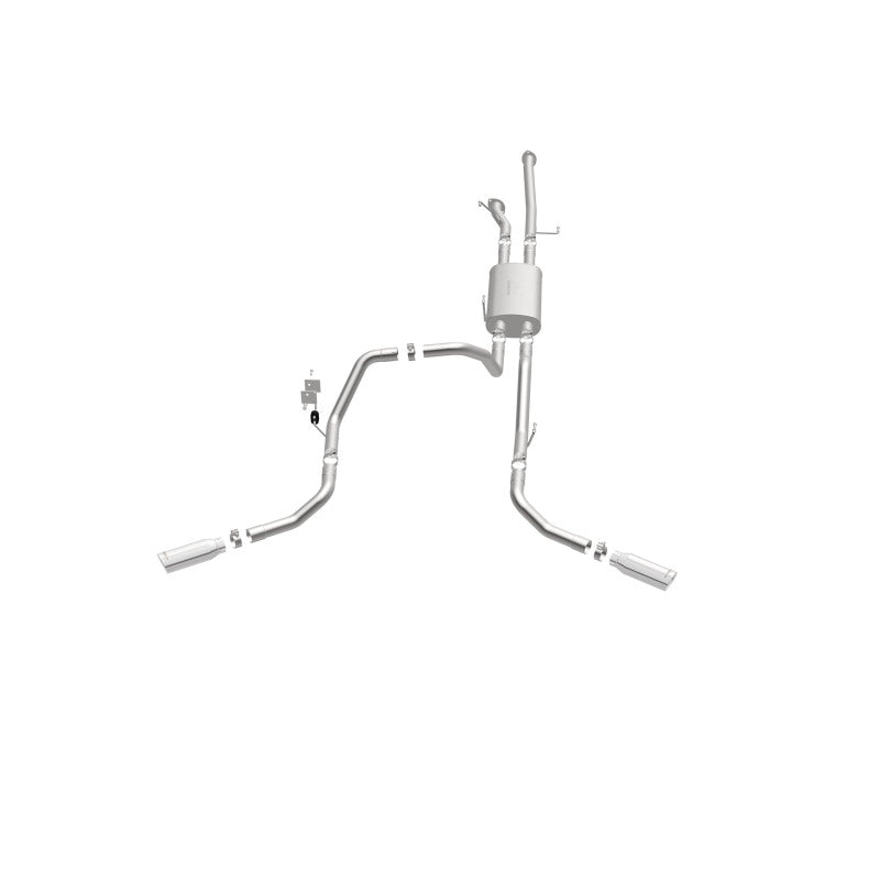 Magnaflow 19232 MagnaFlow Cat-Back 10-15 Toyota Tundra SC LB / CC SB 4.6L/5.7L V8 SS 2.5 Dual Split Rear 4in Tip