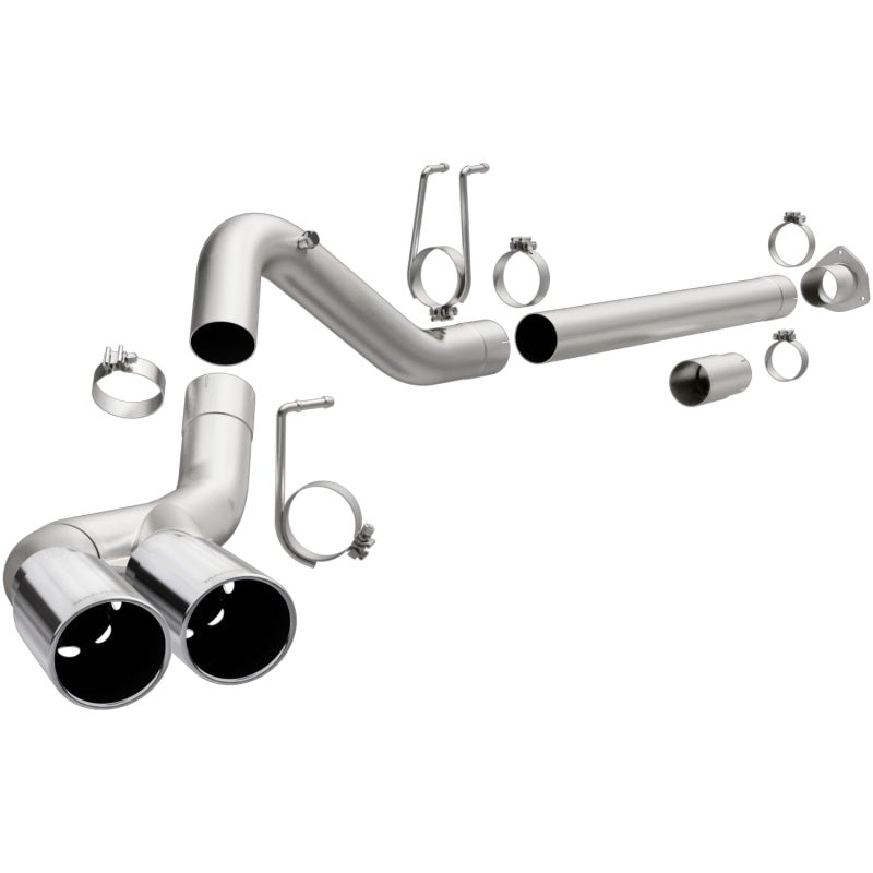 Magnaflow 17873 MagnaFlow 08-17 Ford F-250/F-350/F-450 4.6L/6.7 DPF-Back SS 4in Dual Single Passenger Side Rear Exit