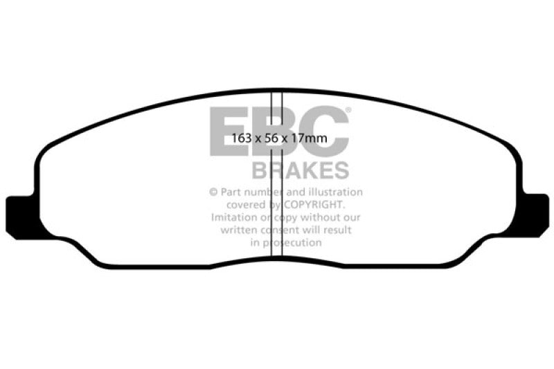 EBC DP51740NDX 05-10 Ford Mustang 4.0 Bluestuff Front Brake Pads