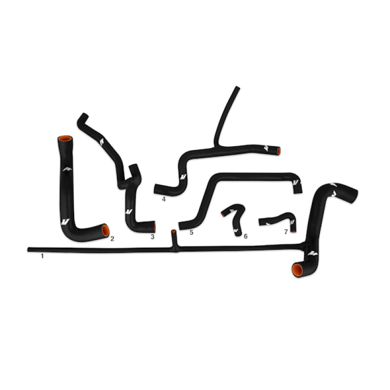 Mishimoto MMHOSE-VR6-92BK 92-94 Volkswagen Corrado VR6 Black Silicone Hose Kit