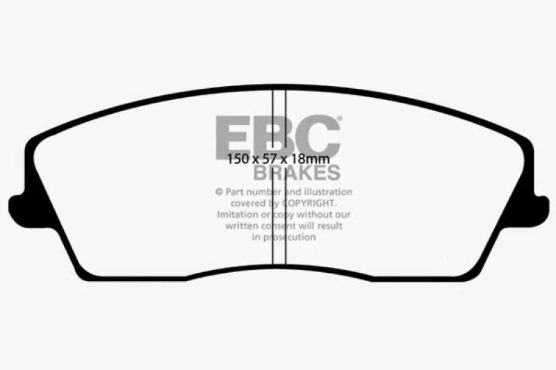 EBC DP31723C 05-09 Chrysler 300 2.7 Redstuff Front Brake Pads