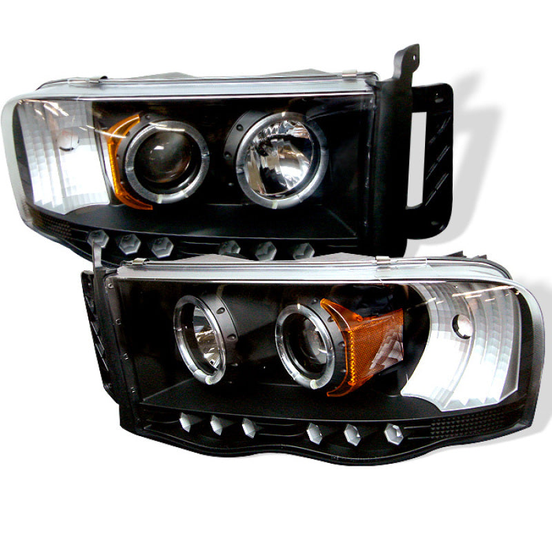 SPYDER 5009975 Spyder Dodge RAM 1500 02-05/RAM 2500 03-05 Projector Headlights LED Halo LED Blk PRO-YD-DR02-HL-BK