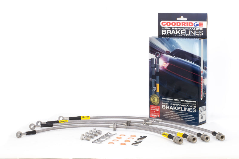 Goodridge 24219 08-14 Subaru STi (w/Brembo Calipers) Stainless Steel Brake Line Kit