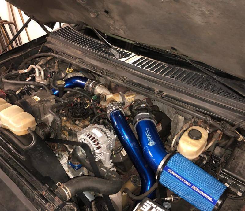Sinister Diesel SD-CAI-7.3 99.5-03 Ford 7.3L Powerstroke Cold Air Intake