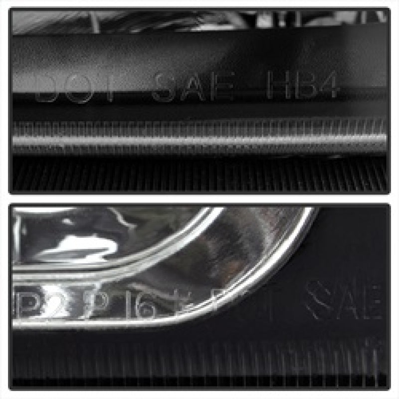 SPYDER 5069801 Xtune Chevy Silverado 2500HD 03-06 Crystal Headlights w/ Bumper Lights Black HD-JH-CSIL03-AM-BK-SET