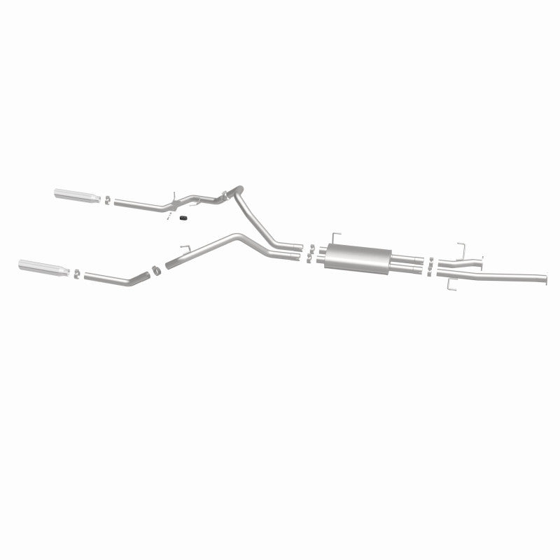 Magnaflow 15305 MagnaFlow 14 Toyota Tundra V8 4.6L/5.7L Stainless Cat Back Exhaust Dual Split Rear Exit