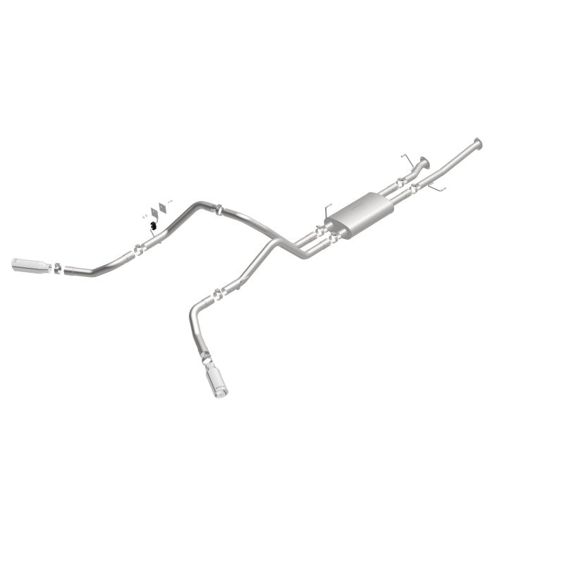 Magnaflow 19232 MagnaFlow Cat-Back 10-15 Toyota Tundra SC LB / CC SB 4.6L/5.7L V8 SS 2.5 Dual Split Rear 4in Tip