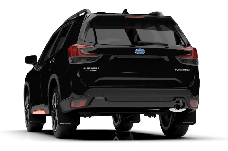 Rally Armor MF52-UR-BLK/WH 19-21 Subaru Forester Black UR Mud Flap w/ White Logo