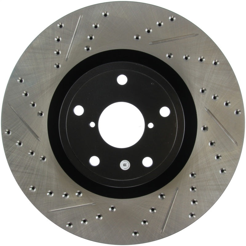 Stoptech 127.47022R StopTech 05-10 Subaru Impreza WRX/STi Slotted & Drilled Right Front Rotor