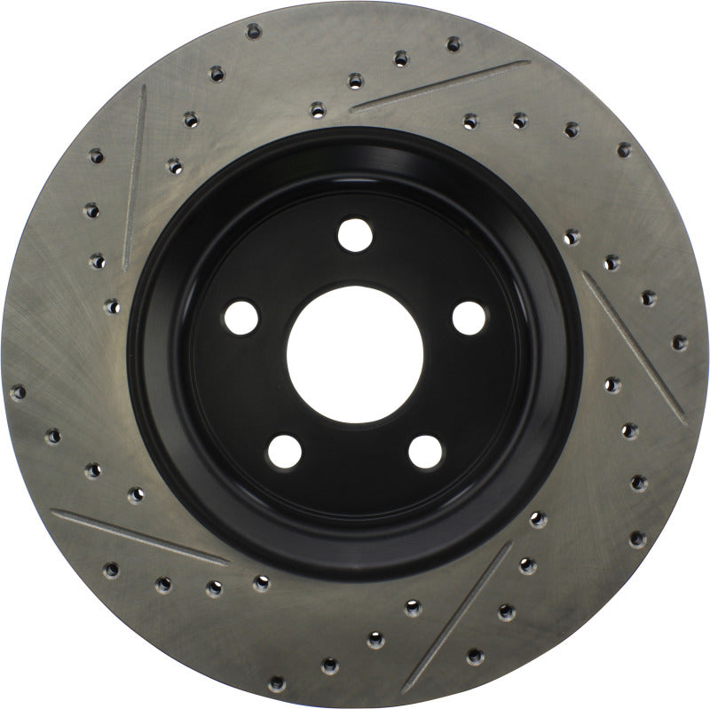 Stoptech 127.58008R StopTech 11-12 Dodge Durango Sport Drilled & Slotted Front Passenger-Side Brake Rotor