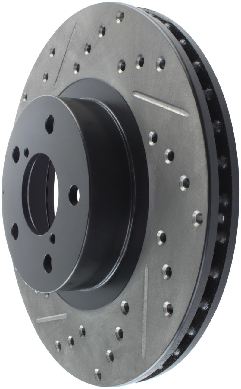 Stoptech 127.47012R StopTech Slotted & Drilled Sport Brake Rotor