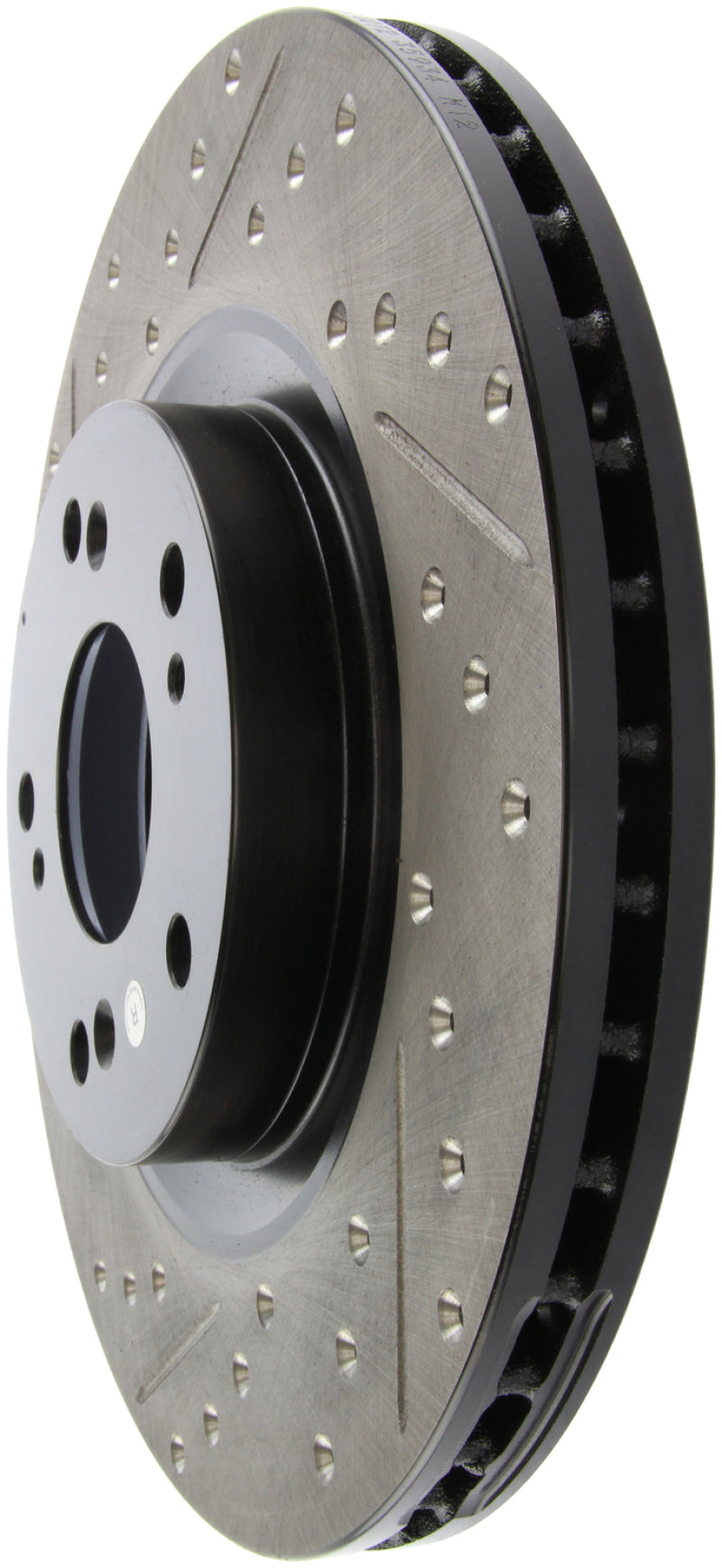 Stoptech 127.40057R StopTech 02-06 Acura RSX Type S / 06-09 Honda Civic Si Slotted & Drilled Right Front Rotor
