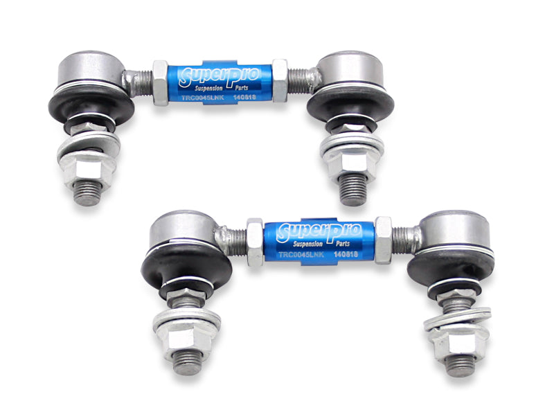 Superpro TRC1245 SuperPro 1997 Chevrolet Corvette 0 Front HD Adjustable End Link Set (12mm Studs 100mm-120mm Length)