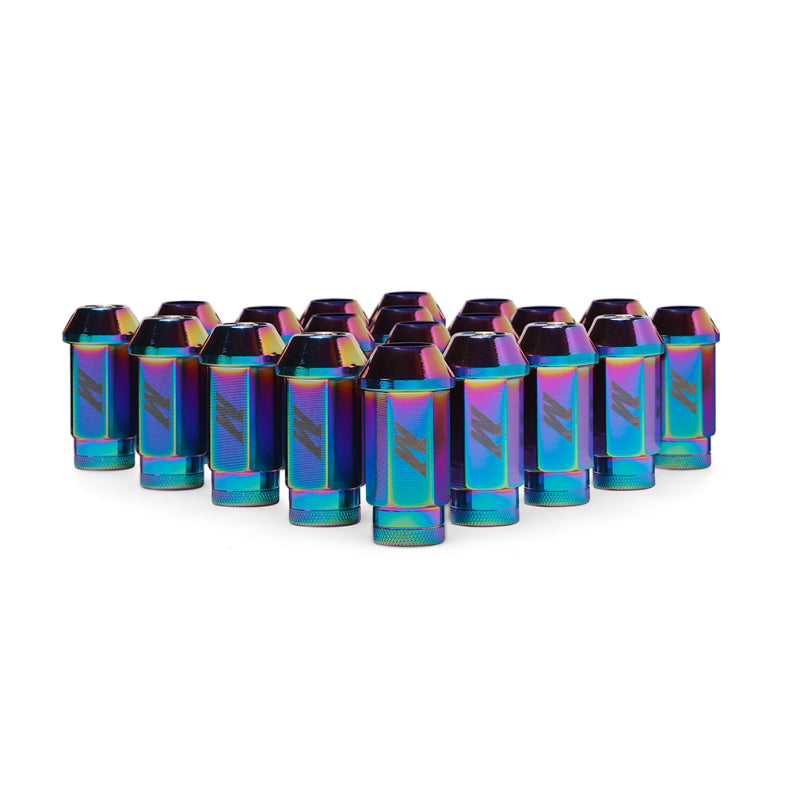 Mishimoto MMLG-15-20LNC Aluminum Locking Lug Nuts M12x1.5 20pc Set Neo Chrome