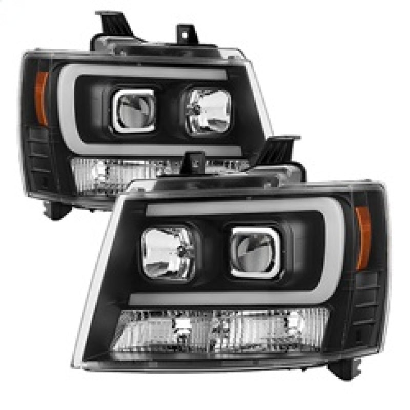 SPYDER 5082565 Spyder 07-14 Chevy Suburban/1500/2500/Tahoe V2 Projector Headlights Blk PRO-YD-CSUB07V2-DRL-BK