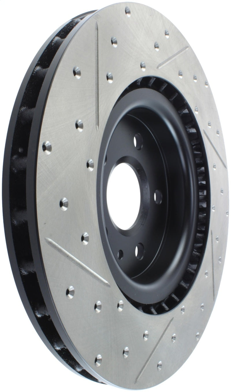 Stoptech 127.62124L StopTech Slotted & Drilled Sport Brake Rotor