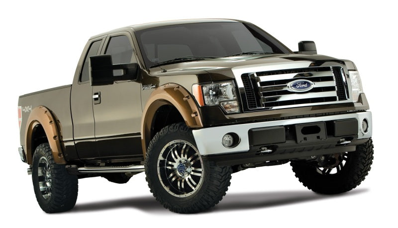 Bushwacker 20927-02 09-14 Ford F-150 Styleside Max Pocket Style Flares 4pc 67.0/78.8/97.4in Bed - Black