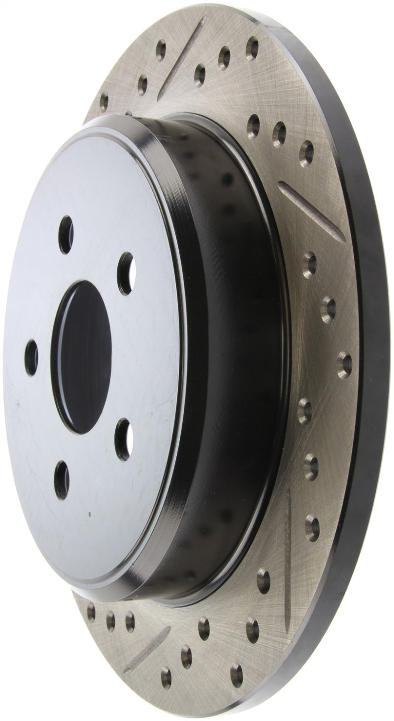 Stoptech 127.63054R StopTech 03-09 Chrysler PTCruiser Tur / 03-05 Dodge Neon SRT-4 Rear Right Slotted & Drilled Rotor