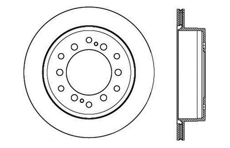 Stoptech 127.44175L StopTech Slotted & Drilled Sport Brake Rotor