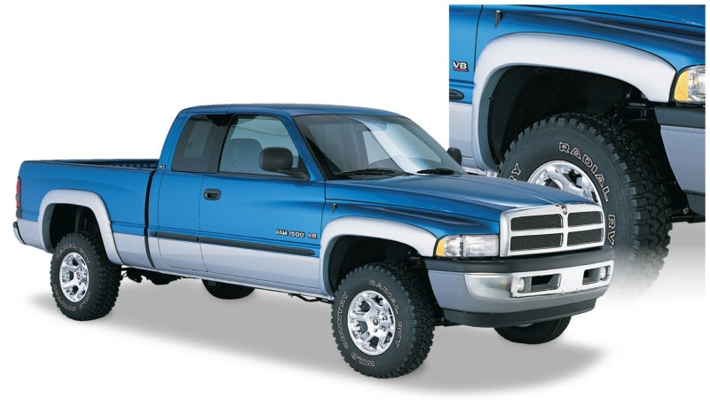 Bushwacker 50903-02 94-01 Dodge RAM 1500 Fleetside OE Style Flares 4pc 78.0/96.0in Bed - Black