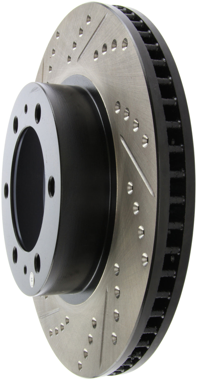 Stoptech 127.44129R StopTech 07-08 Toyota FJ Cruiser / 05-08 Tacoma (6 lug) / 03-08 4 Runner (319mm disc) SportStop Slo